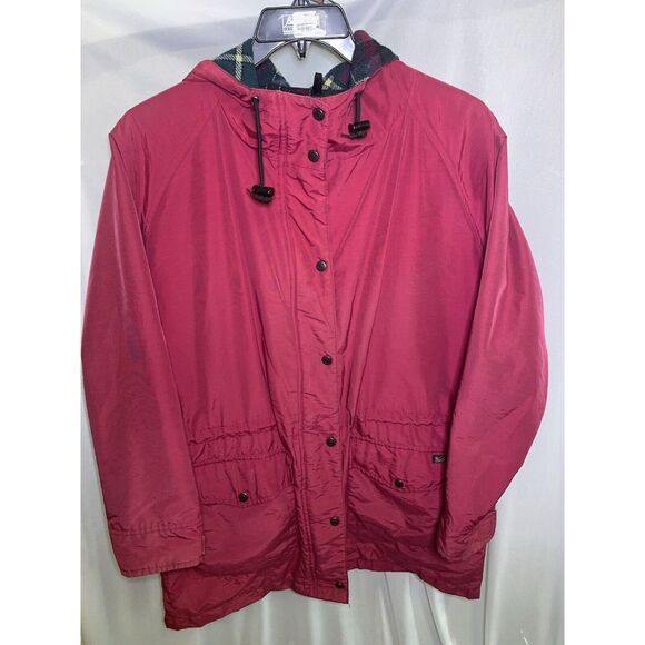 Woolrich Jackets & Blazers - Women's L Woolrich Rugged Outdoor Red Barn Chore Coat Wool Lined Full Zip‎